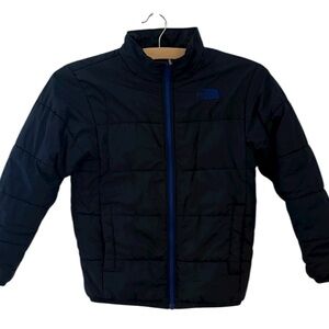 Kids Navy blue North Face lightweight insulated oufder jacket